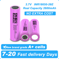 Neue 2026 18650 2600mAh Batterie 3,7V 10A Entladung Lithium-Ionen Wiederaufladbare Batterie für Powerbank Lampe Taschenlampe 18650 Batterien