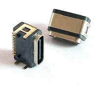 1/5/10Pcs TYPE C 16Pin Waterproof Female USB Jack Dock Waterproof USB Socket Jack DIY Power Charging Connector Port
