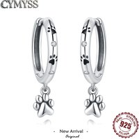 HOT Sale 925 Sterling Silver Pet Paw Print Tassel Earrings Cute Cat Dog Design for Women Girls Fashion Party Jewelry Gift 2026