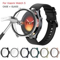 PC + Tempered Glass Case For Xiaomi Watch 5 Full Coverage Screen Protector For Xiaomi Watch 5 Protective Shell Bumper Accessorie