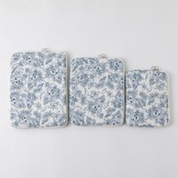 Shockproof Laptop Sleeve Floral Quilted Portable Protective Notebook Bag 11/13/15 inch Ultrabook Carrying Case for Office/Travel
