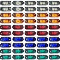 10X 12V 24V Universal Led Side Marker Lights for Scania Truck Accessories Trailer Caravan Clearance Lamp Surface Mount for DAF