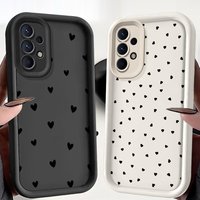 Phone Cover Case for Samsung Galaxy A56 A53 A54 A51 A73 A34 A26 A32 A12 A13 A23 A15 A16 A35 A36 A71 A72 Cartoon Heart Pattern