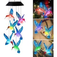 Outdoor Wind Chimes Colibri Solar Led Light