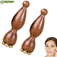 Eye Massage Sticks,Sandalwood Eye Face Roller Massager,Eyes Fatigue Relief Massage Stick for Reducing Puffiness Bags Muscle Ache