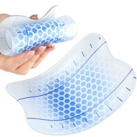 2 PCS Ski Shin Guards Self Adhesive Reusable Protective Pads for Snowboarding Skiing Soccer Hockey Winter Sports Kids Adults