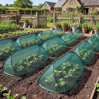 PopUp Garden Netting Plant Cover Protector with 6 ground nails windproof ventilate for Vegetable Fruit Anti Animal Outdoor