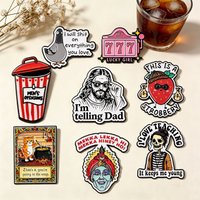 Feminist Humor Quotes Enamel Pin Lucky Girl 777 Brooches Lapel Pins for Backpacks Jeans Brooches Adorn Jewelry Accessories Gifts