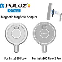 PULUZ Magnetischer MagSafe-Adapter für Insta360 Flow 2 Pro / Insta360 Flow Gimbal-Zubehör für iPhone 16 15 14 13 12 Telefonhalter
