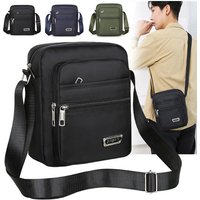 Männer Nylon Umhängetasche Business Freizeit Große Kapazität Tragbare Handtasche Multi Schicht Wasserdichte Sommer Männlichen Umhängetaschen