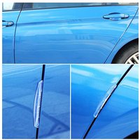 4pcs Car Door Invisible Anti Collision Gel Strips Vehicle Protective Tape, Side Mirror Bumper Guards and Edge Door Impact Strips