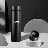 Car Smart Display Thermos Jug Stainless Steel Insulation Cup For BMW M Emblem M3 M5 E46 E36 E34 F10 E90 F30 E60 interior sticker