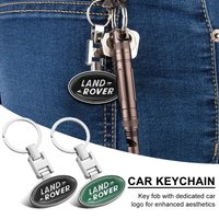 1Pcs 3D Metal Car Key Chain Keyring Pendant Auto Accessories For Land Rover Range Rover Velar Sport Discovery 3 4 Defender