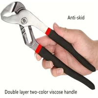 Generies Brands Straight Jaw Tongue and Groove Pliers Water Pump Pliers Groove Joint Pliers Carbon Steel High-Visibility Handle