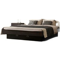 Nordic Creative Retro Bed Frames Modern Solid Wood Tatami Storage King Bed Bases Dormitory Bedroom Furniture Cama De Casal FYBB