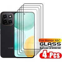 1/2/3/4pcs For Huawei Honor X6C Glass Honor X6C Tempered Glass Protective Full Cover Glue HD 9H For Screen Protector Honor X6C