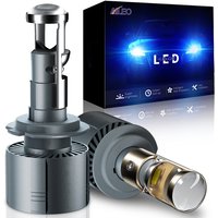 AILEO 2 Pcs H7 LED Canbus Super Mini Projector Lens H11 9005 HB3 9006 HB4 80W Automobiles Bulb 16000LM Conversion Kit RHD LHD