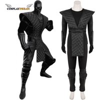Mortal Kombat Noob Saibot Cosplay Costume Outfit Game Adult Costume Ninja Black Fighter Mask Costume Outfit