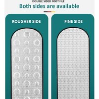 High Quality 304 Stainless Steel Double Sided Foot File Dead Skin Callus Remover Professional Pedicure Tool for Daily Foot Care