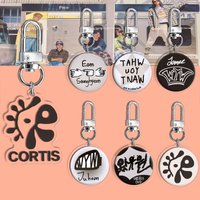 Kpop CORTIS Keychain Acrylic Color Outside The Lines Album KEONHO JUHOON SEONGHYEON JAMES MARTIN Keyring Bag Fans Gifts Merchs