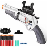 Pistolet jouet revolver lanceur de balles souples à éjection de douilles, modèle de jeu de tir CS extérieur pour enfants, Noël