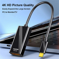 4K Type C To HDMI-Compatible Adapter USB C To HDMI Cable USB C USB 3.1 Male To HDTV Female Converter For MacBook Air iPad Laptop