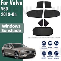 Custom For Volvo V60 2ND 2019-2023 2024 Car Sunshade Magnetic Front Windshield Frame Curtain Rear Side Window Sun Shades Visor