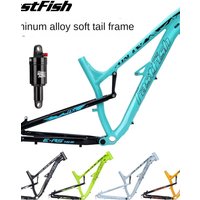 AliExpress NONE Bicycle Full Suspension Frame ENDURO Boost 135MM 27.5ER Aluminium Alloy 4 Links MTB Soft Tail DH AM Down Hill DPD 16 Inches