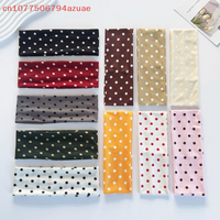 Korean Ins Fashion Wide Headbands Yoga Sports Dating Hair Accessories Retro Boho Breeze Wind Dot Stretch Women's Hairbands