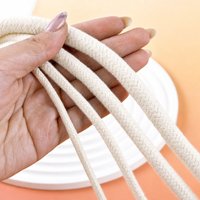 10/20M 4/6/8/10mm Twisted Cotton Cord 16 Strand Natural Rope for Bag Clothes Home Textile Macrame Cords DIY Sewing Accessories