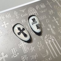 XMQ STAMPING NAIL PLATES CRUCIFIX TEMPLATES HALLOWEEN IMAGEPLATE