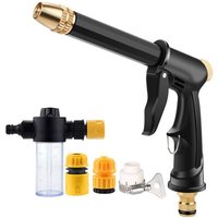 3 Spray Pattern Handheld Water Gun with Quick Hose Connector, Universal Household Sprayer for Car Washing, Lawn Watering
