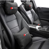 Car Neck Pillows Car Headrest Cushion Support Seat Accessories For Audi S Line A3 A4 A6 A5 Q5 A1 Q7 Q3 Q2 Q8 A7 A8 TT S1 SQ5