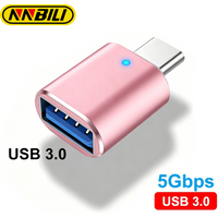 NNBILI Converters USB3.0 to Type C Male Adapter USB A to USBC Connector OTG Type C Car Charging Adapter for MacBook Mobile Phone