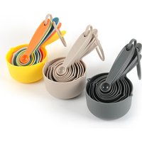 5pcs Kitchen Tools Measuring Spoons cups Set colorful handle Teaspoon Coffee Sugar Scoop Cake Baking Cooking Gadgets