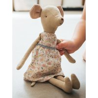 Collectible Mouse Plush Cloth Doll Cute Cotton Linen Stuffed Medium Mice Plushies Kids Gift Bedtime Story Stuffed Animal Toys