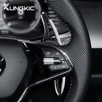 for Skoda Octavia A8 MK4 Karoq Kodiaq RS VRS ENYAQ IV Car Steering Wheel Paddle Shifter Cover ABS Trim Accessories