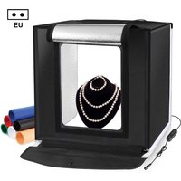 PULUZ 40cm Photo Studio Box Tabletop Shooting Light Box Tent Photography Softbox Kit 6 Colors Backdrops Tent LED Box Lightbox