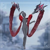 Evelyn Lol Cosplay Witch Tail Prop Afterwork Material Png Cutout Image Free Download for Gaming Anime Entertainment