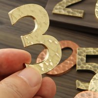 1pc Magnetic Attraction House Number Outdoor Apartment Door Number Metal Address Sign #0-9 Door Plate Number