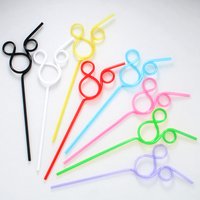 8-pack of mouse-shaped straws, reusable, perfect as party favors, birthday party supplies, and wedding decorations