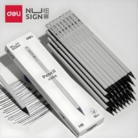 Nusign Wooden Pencils 10pcs/Box - HB & 2B Black Writing Pencils for Office & School Supplies