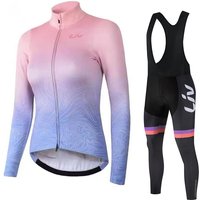 AliExpress NONE LIV women's bicycle jersey bicycle bib women's seat cushion road bike bicycle sports shirt set cycling pants set cycling suit