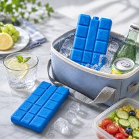 1PC Ice Blocks Reusable Gel Cooler Bag Stackable Insulated Food Storage Freezer Pack for Lunch Box Outdoor Activities Ice Tray