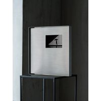 Stainless Steel Polishing Process Customized Picture Frame Wall-Mounted Square Shape Silver Matte Finish Art Photo Display Frame