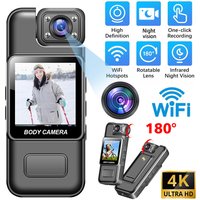 Mini Camera HD 4K IR Night Vision Action Camera Portable Back Clip Motorcycle Car DVR Cycling Outdoor Sport DV WiFi Camcorders