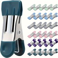 30Pc Sealing clip with Rubber Grip, Multipurpose Chip Clips for Laundry, Photos, Food Bags - Assorted Colors