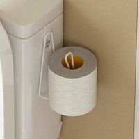 Wall Mounted Toilet Paper Holder No Drill Space Saving Toilet Roll Holder Bathroom Storage Tissue Holder Toilet Accessories 1PC