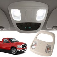 For Dodge Ram 1500 2500 3500 4500 5500 2002-2010 LED Overhead Console Housing Dome Interior Roof Read Light LED Bulb 1DK78BD1AA