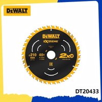 DEWALT DT20433 Extreme 210mm 40T Circular Saw Blade - C3 Carbide, Thin Kerf, Anti-Vibration Slots, Nail Tough, 3x Sharpenable
